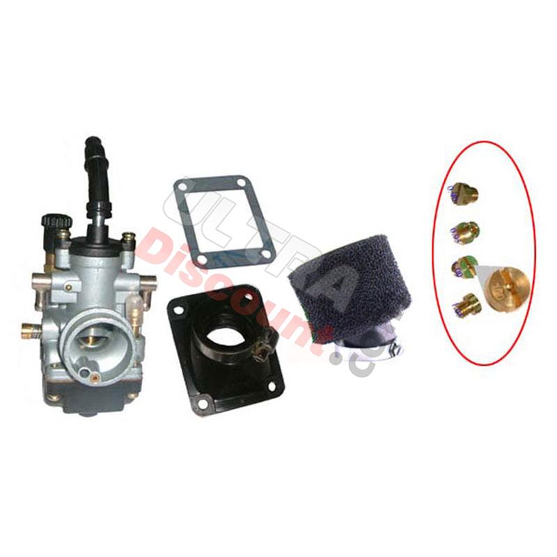 Carburador de 19 minimotos MTA4 + chiclés + filtro NEGRO, Piezas Pocket Blata MT4 Carburador de 19 minimotos MTA4 + chiclés + filtro NEGRO, Piezas Pocket Blata MT4