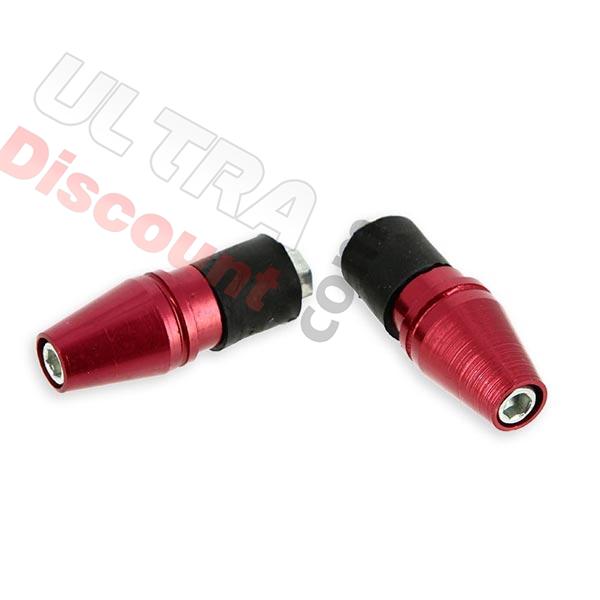 Tapón protector de manillar Rojo (tipo 5), recambios YAMAHA PW80