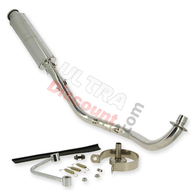 Tubo de escape cromada Skyteam PBR 125cc, Recambios PBR Skyteam ZB Honda