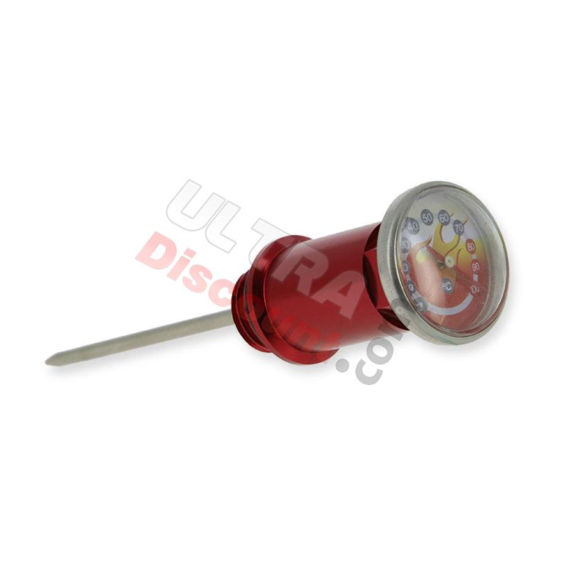 Varilla de nivel de aceite ROJA con indicador de temperatura 50cc por Dax Skyteam, Recambios Dax Skymax