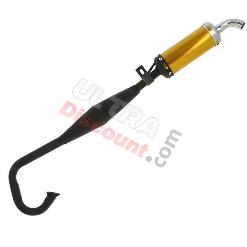 Tubo de escape tuning Supermotard oro (Type 1), Piezas minimoto Supermoto