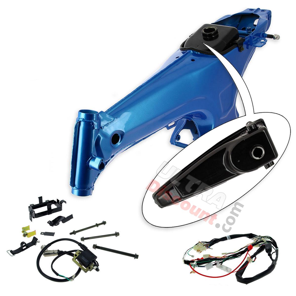 Chasis para Dax Skyteam transformación 2.5l en 5.5l (AZUL), Recambios Dax Skymax