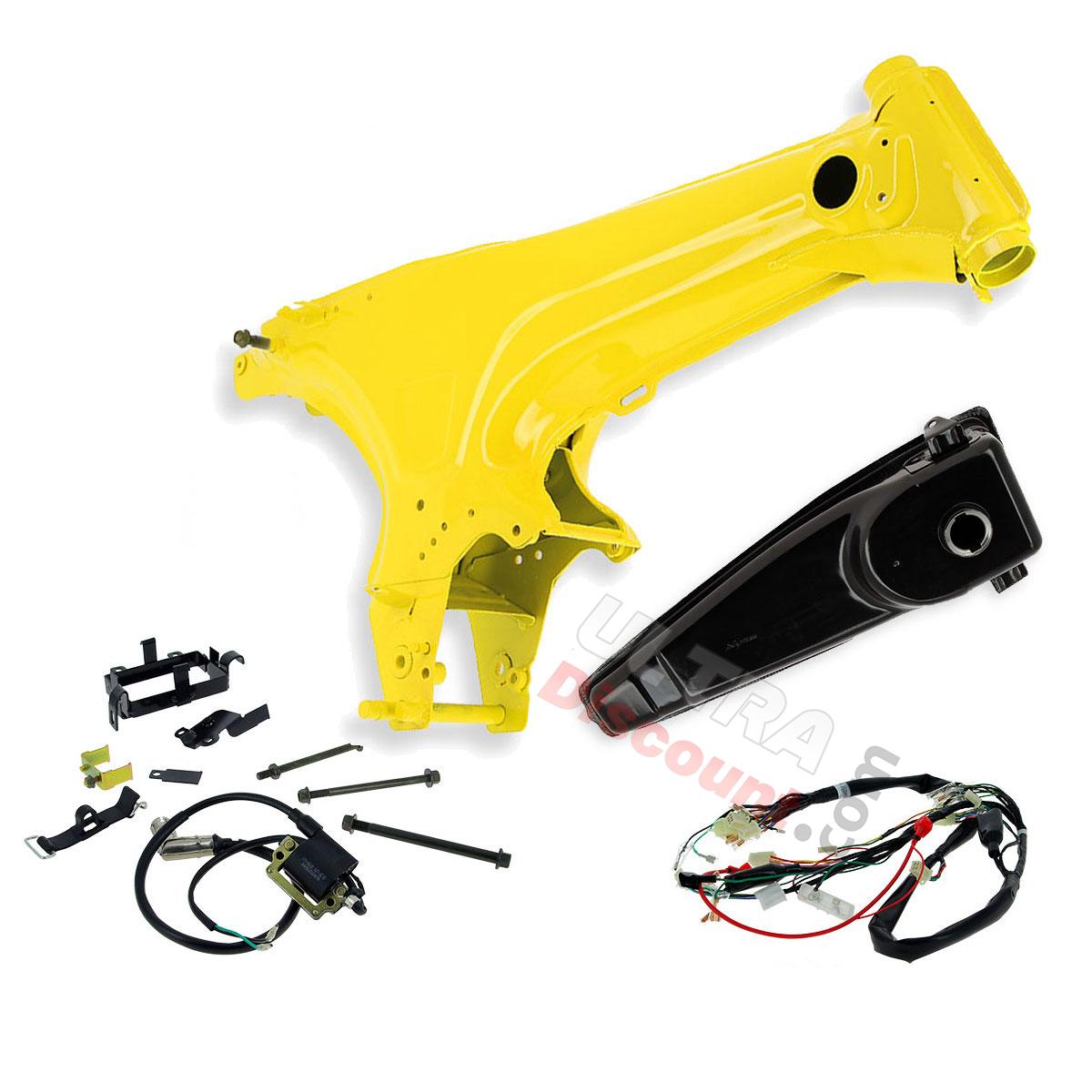 Chasis para Dax Skyteam transformación 2.5l en 5.5l (AMARILLO), Recambios Dax Skymax
