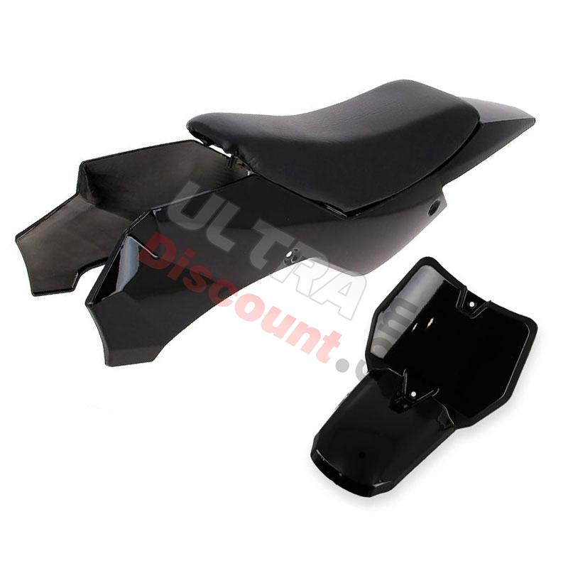 Carenado mini supermotard NEGRO - Tipo 2, Piezas minimoto Supermoto