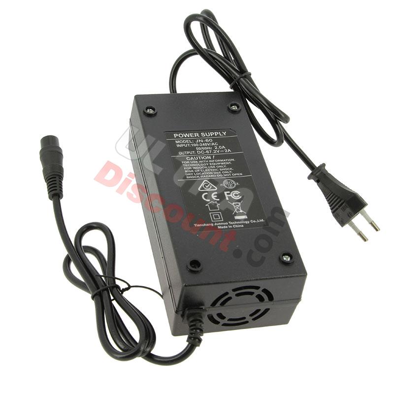 CHARGER 67.2V 2A XLR Plug para Citycoco 1300W, Recambios Citycoco