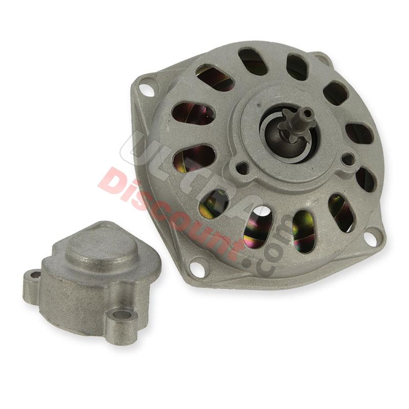 Campana de embrague + tapa + piñón de 6 dientes paso pequeño, Recambios para mini quads