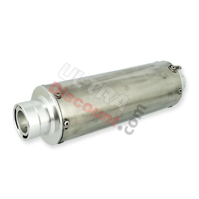 Silenciador de escape cromado para Skyteam Skymax Pro 125cc, Recambios Dax Skymax Silenciador de escape cromado para Skyteam Skymax Pro 125cc, Recambios Dax Skymax