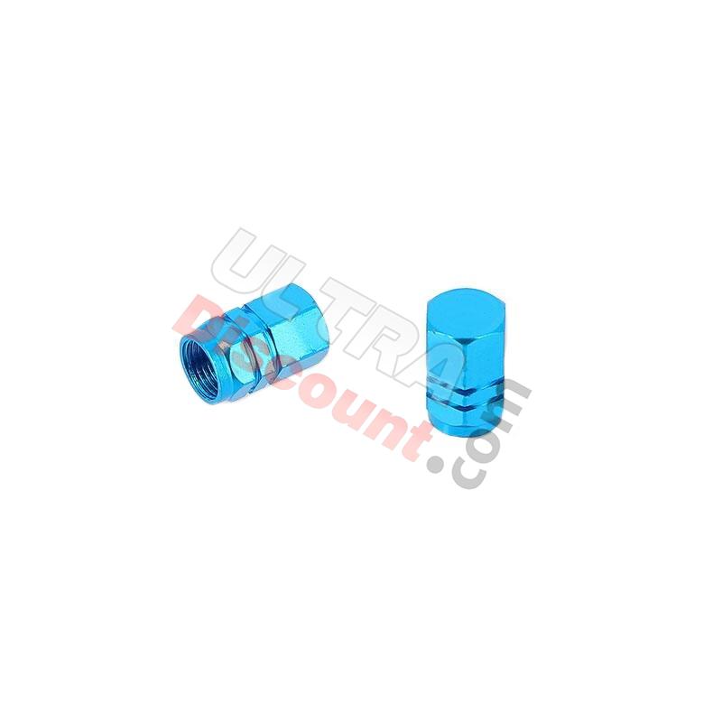 Par de tapas de válvulas azules, Recambios Citycoco