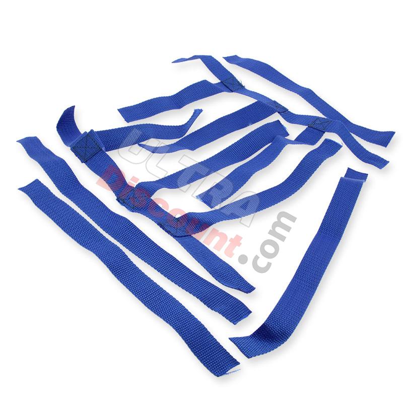 Pares de parrilla azul reposapies redes para Bashan BS250AS-43, Recambios Bashan 250cc BS250AS-43