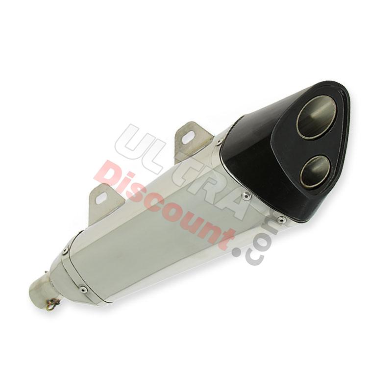 Silenciador de escape izquierda para Spy Racing 250cc F3 (typo2), Piezas Quad SPY250F3 Silenciador de escape izquierda para Spy Racing 250cc F3 (typo2), Piezas Quad SPY250F3