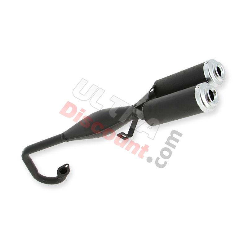 Tubo doble escape de origen mini quad plata (typo2), Recambios para mini quads