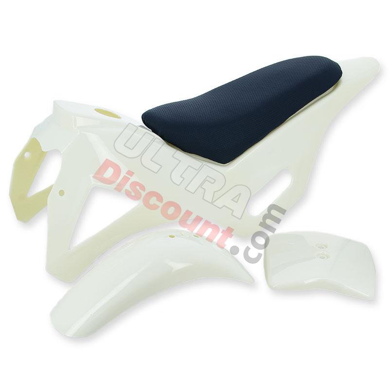 Carenado mini cross (tipo 1) blanco, Piezas minimoto cross Carenado mini cross (tipo 1) blanco, Piezas minimoto cross