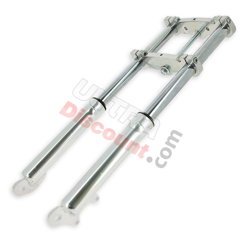 Horquilla para minimotos Supermotard (145mm) plata, Piezas minimoto Supermoto
