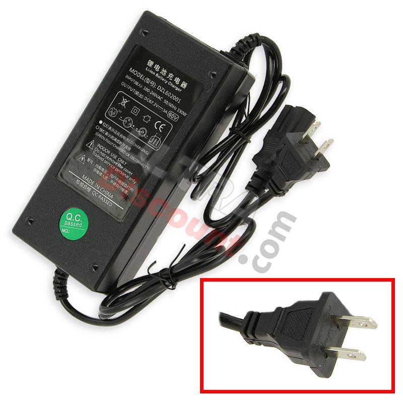 CHARGER 60V 3A DZL602001 batería secundaria citycoco (enchufe inglés), Recambios Citycoco CHARGER 60V 3A DZL602001 batería secundaria citycoco (enchufe inglés), Recambios Citycoco