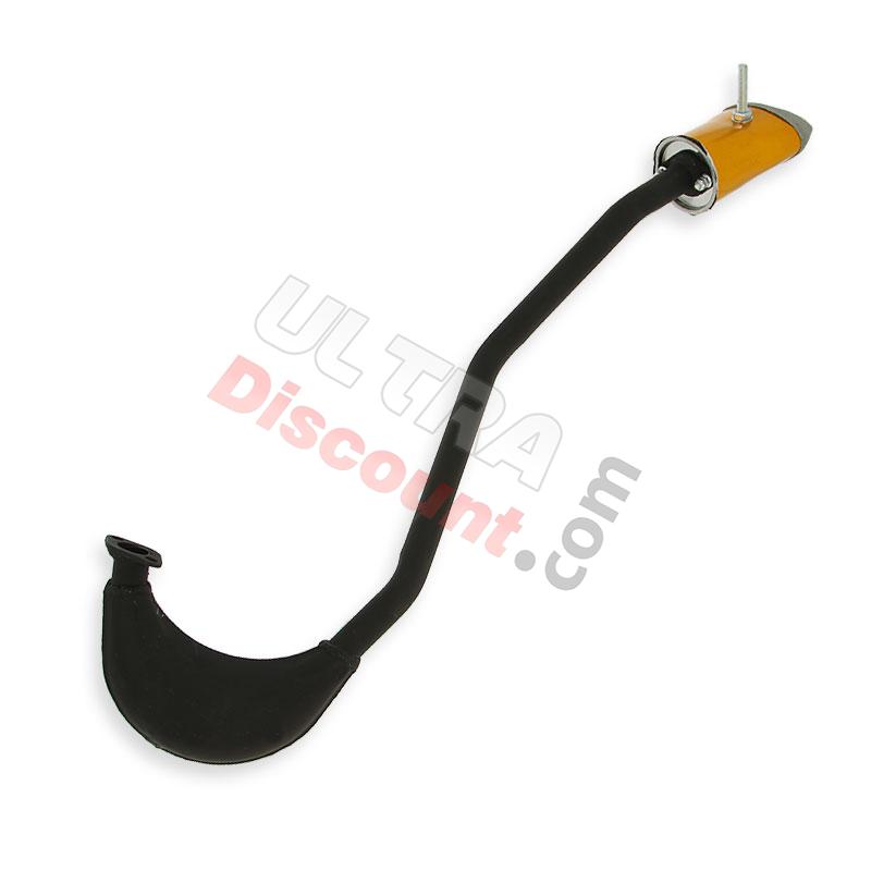 Tubo de escape Tuning Inox Negro ORO para mini Supermotard (tipo 3), Piezas minimoto Supermoto