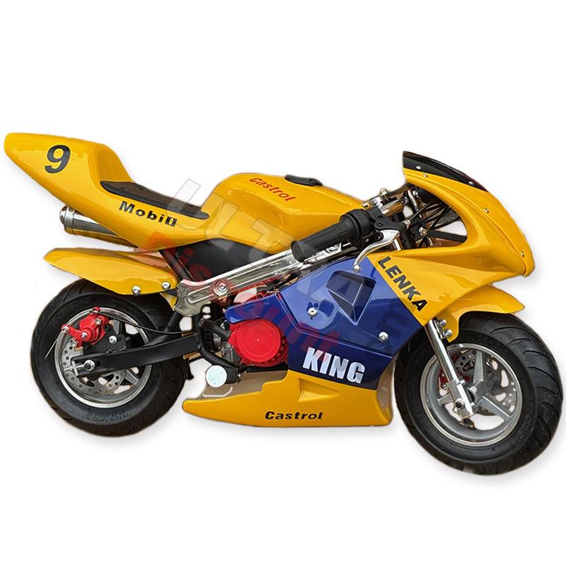 Minimoto 49cc Alta calidad amarillo y azul, Recambios minimotos