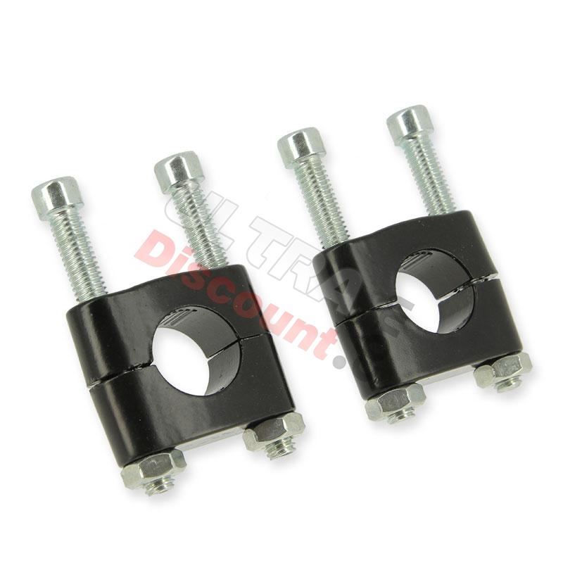 Torreta de dirección + tornillos para Dirt Bike (Negro), Recambios para Pit Bike