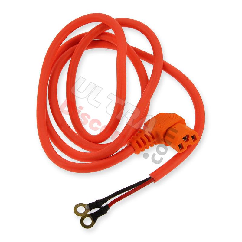 Cable de alimentación de la batería (130cm) para Citycoco - Naranja fluo, Recambios Citycoco