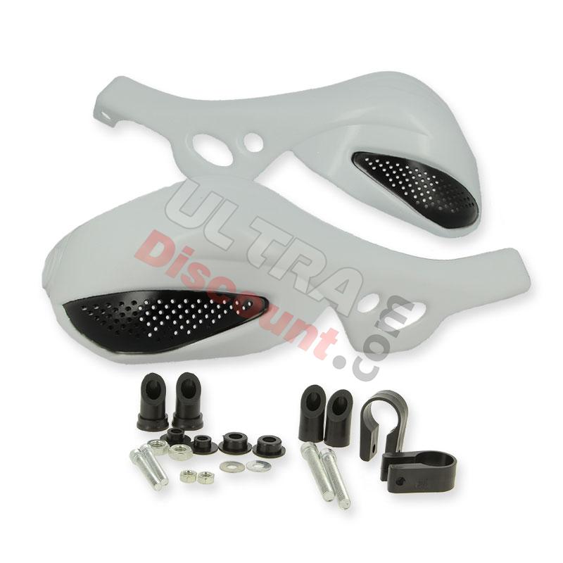 Protege manos Blanco negro para Shineray 150 STE, Recambios Shineray 150 STE