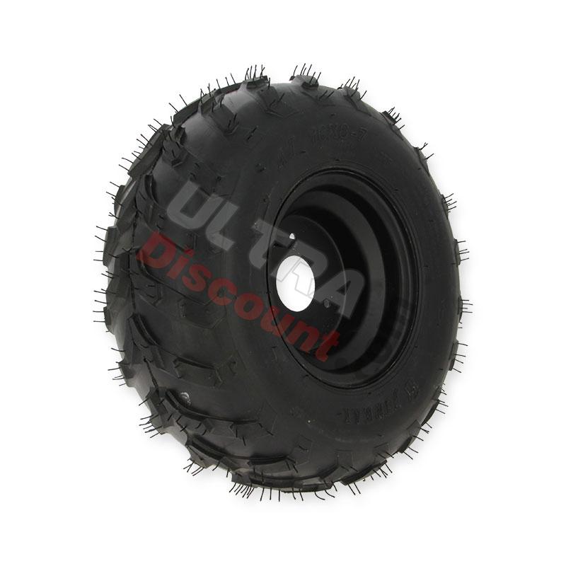 Rueda derecha 16x8-7 completa para mini quad (Typo 2), Recambio ATV Electric CRZ