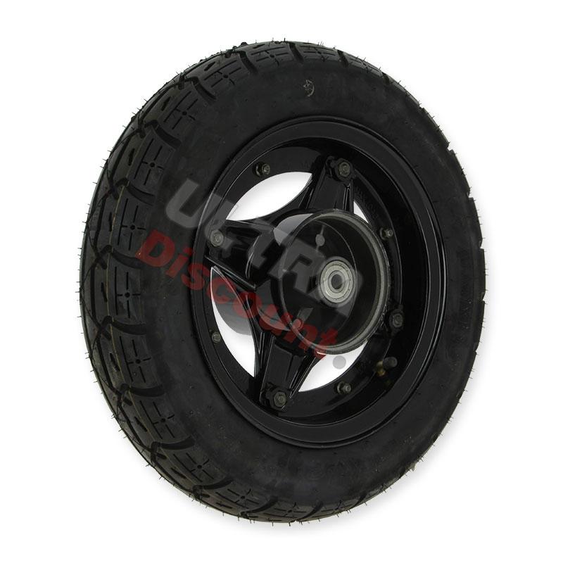 Rueda trasera 3.50-10 completa para Dax Skymax (Negro), Recambios Dax Skymax