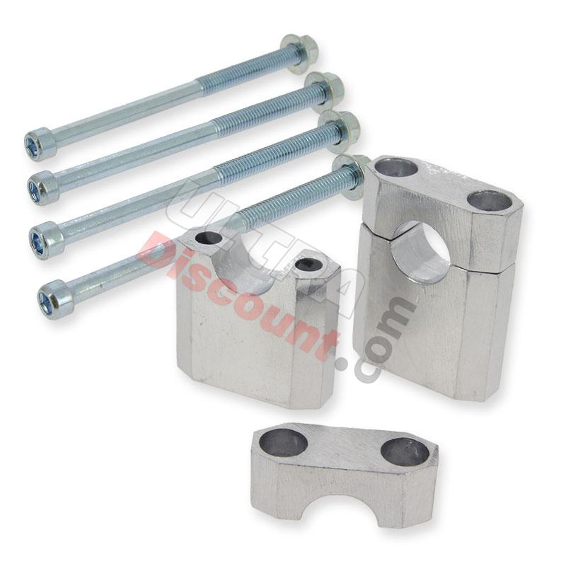 Torreta de dirección + tornillos para Dirt Bike (typo1-Alu), Recambios para Pit Bike