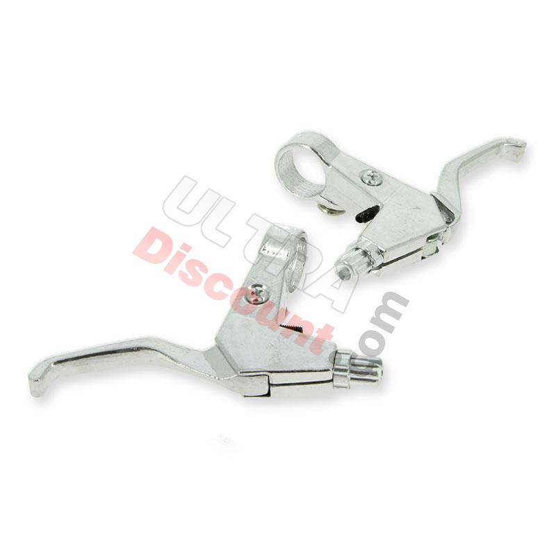 Par de manetas de freno en aluminio, Recambios minimotos