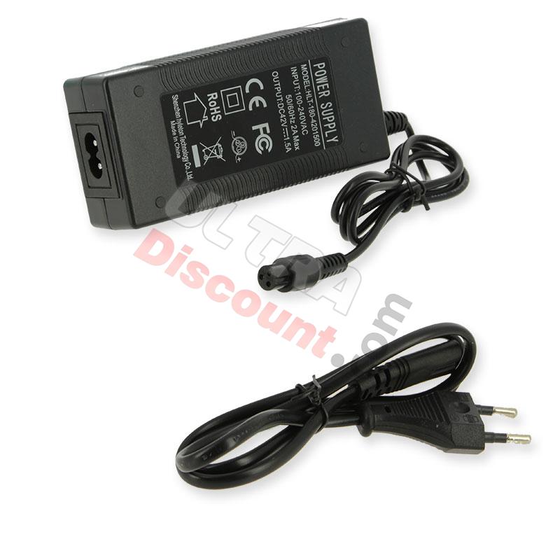 CHARGER 60V 2A XLR Plug para Overboard, recambios hoverboard CHARGER 60V 2A XLR Plug para Overboard, recambios hoverboard