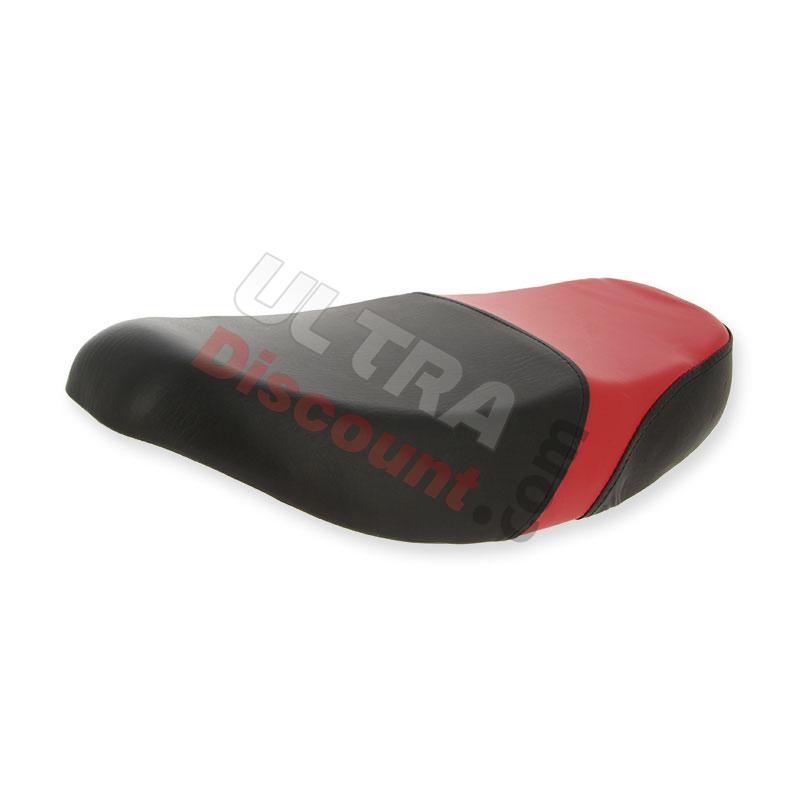Sillín de 2 plazas negro y rojo para scooter Citycoco, Recambios Citycoco