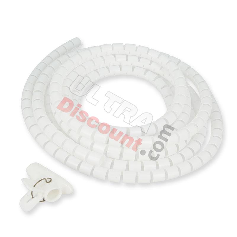 Cubrecables 10mm longitud 3m para Citycoco (Blanco), Recambios Citycoco