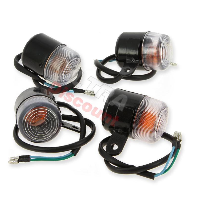 4 x Intermitente tuning tras - del Dax de 50cc y 125cc (negro), Recambios Dax Skymax
