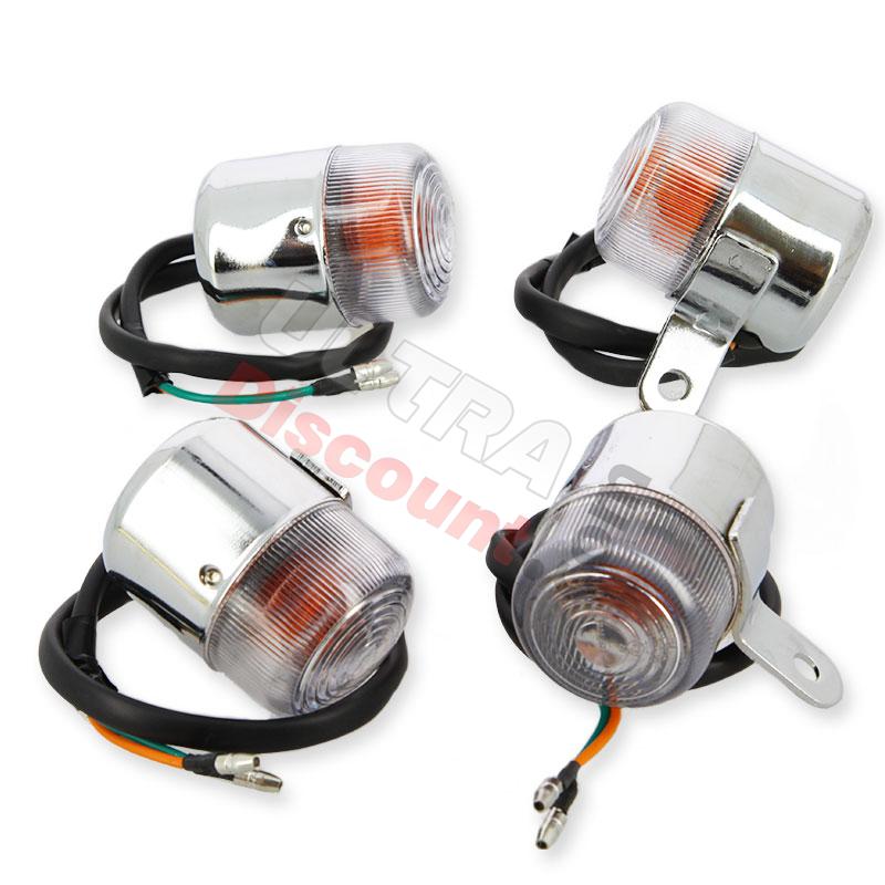 4 x Intermitente tras - del Trex de 50cc y 125cc (cromo) , Recambios quad chinas 200cc