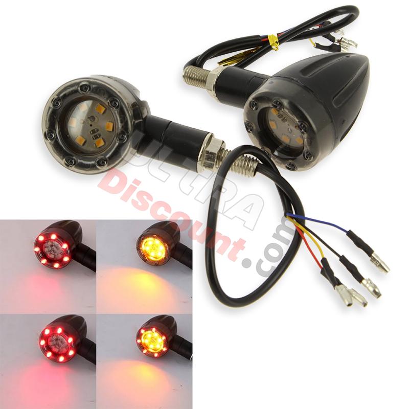 Par de intermitentes led (2 colores, 4 modos) para Bashan 300cc, Recambios Bashan 300cc BS300S18 Par de intermitentes led (2 colores, 4 modos) para Bashan 300cc, Recambios Bashan 300cc BS300S18