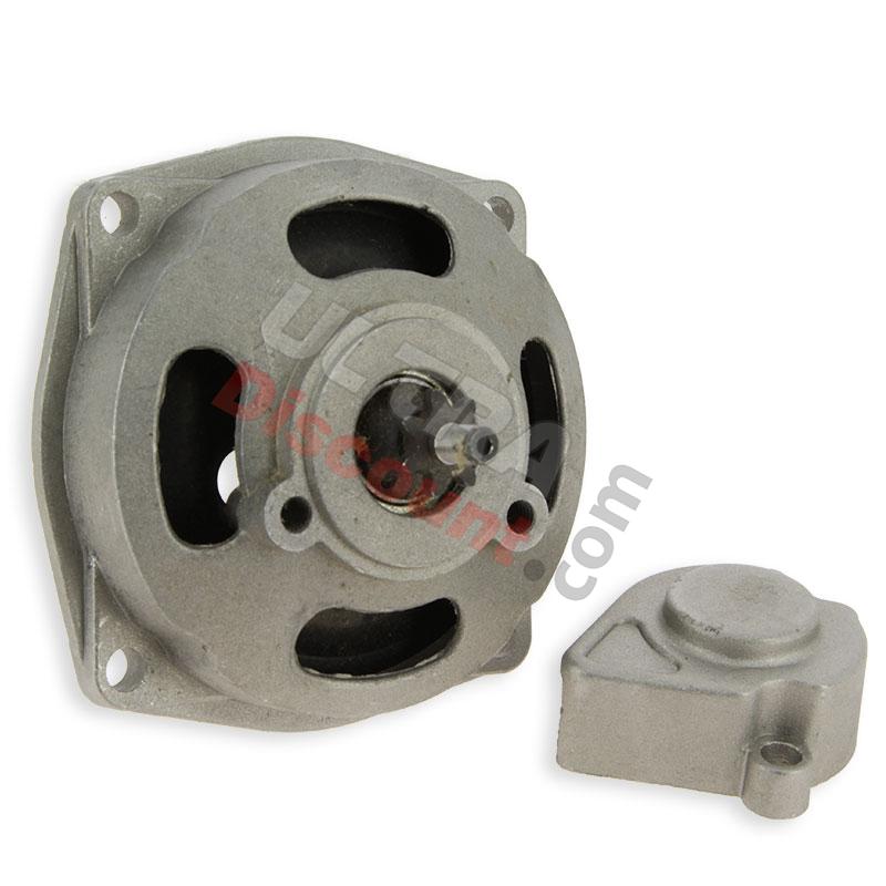 Campana de embrague + tapa + piñón de 7 dientes paso pequeño, Recambios para mini quads