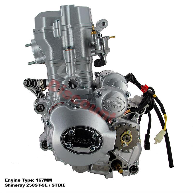 Motor completo de Quad Shineray 250cc Racing (167MM), Piezas Shineray 250cc STIXE ST9E