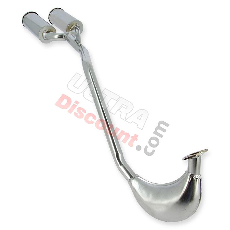 Tubo de escape doble salida para mini cross, Piezas minimoto cross