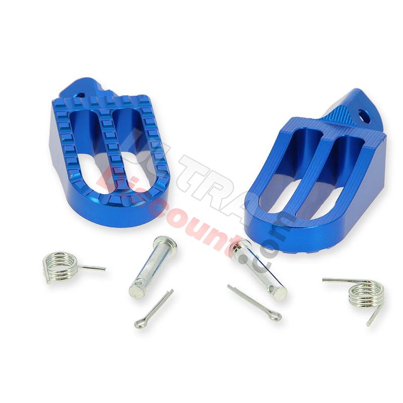 Estribos en acero tuning para Pit Bike  (Azul), Recambios para Pit Bike