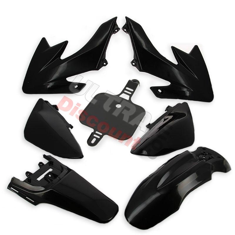 Carenado Negro adaptable en Pit Bikes CRZ, Recambios para Pit Bike