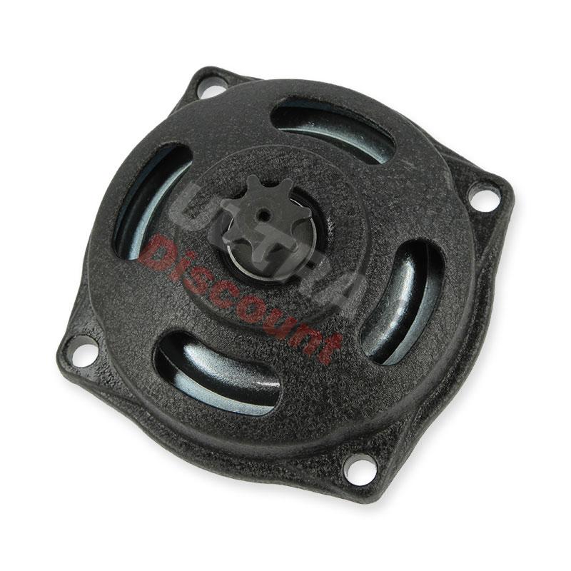 Campana de embrague + piñón de 7 dientes TF8 gran paso, Piezas minimoto Supermoto