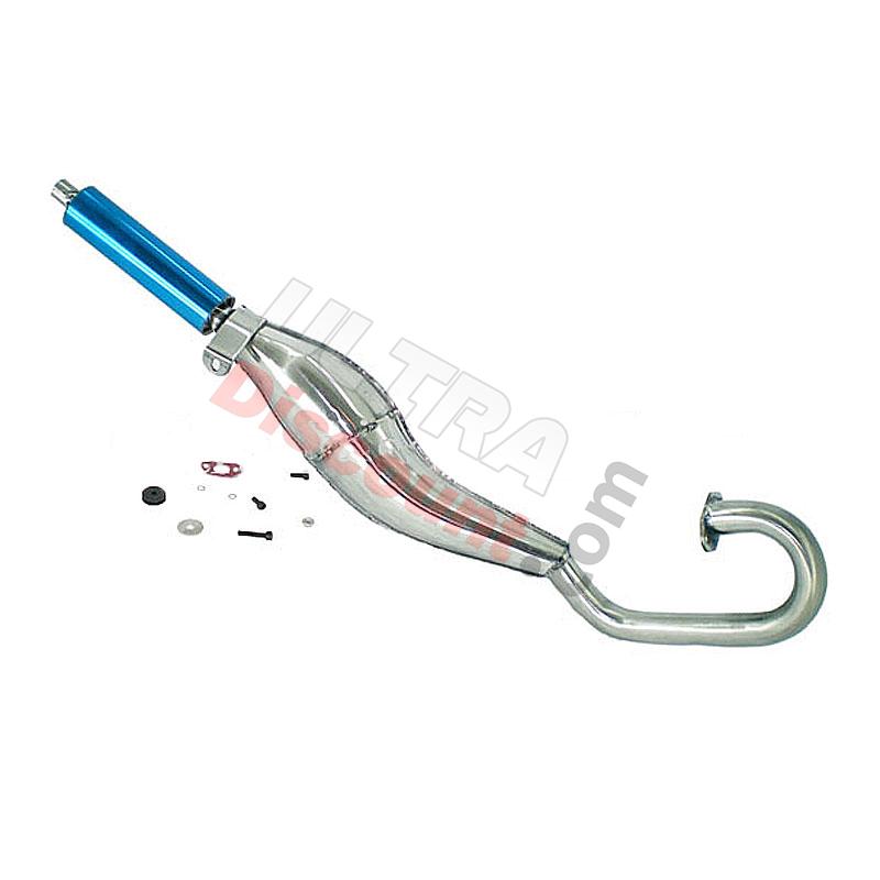 Tubo de escape Tuning Inox AZUL (tipo 2), Piezas minimoto Supermoto Tubo de escape Tuning Inox AZUL (tipo 2), Piezas minimoto Supermoto