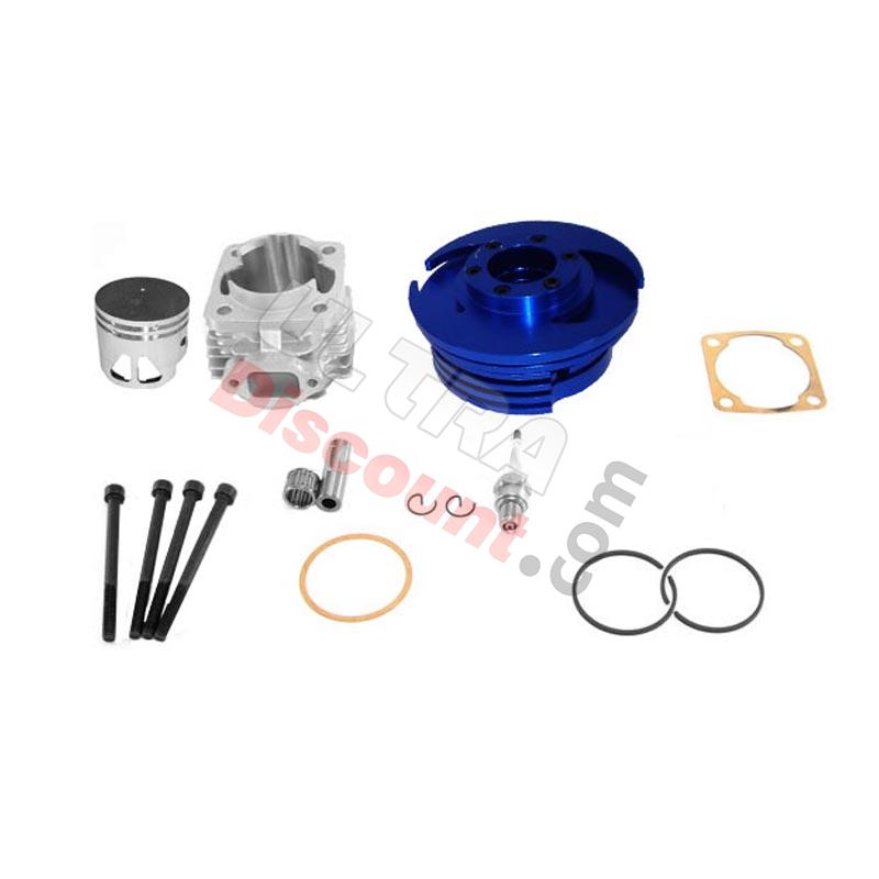 Kit 53cc 4 tranfers bulón de 10mm (tipo C, AZUL), Piezas minimoto cross Kit 53cc 4 tranfers bulón de 10mm (tipo C, AZUL), Piezas minimoto cross