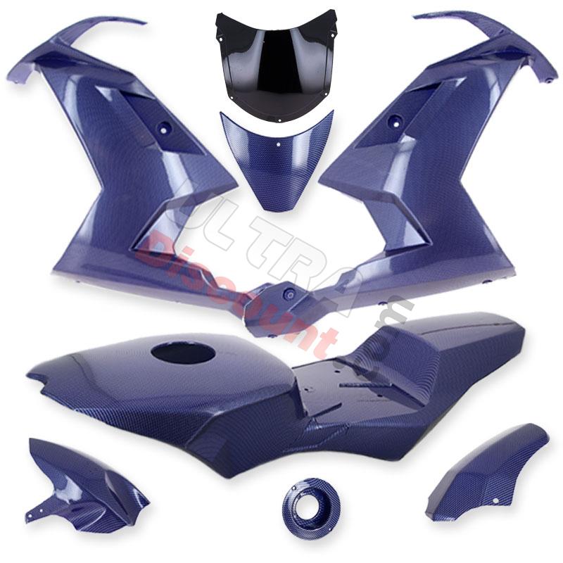 Carenado CARBONO edición especial para  MT4 (AZUL), Piezas Pocket Blata MT4