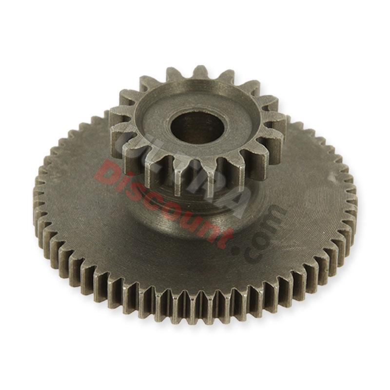 Piñón doble para arranque quad Shineray 200cc STIIE (17 dientes), Recambios Shineray 200STIIE y STIIEB