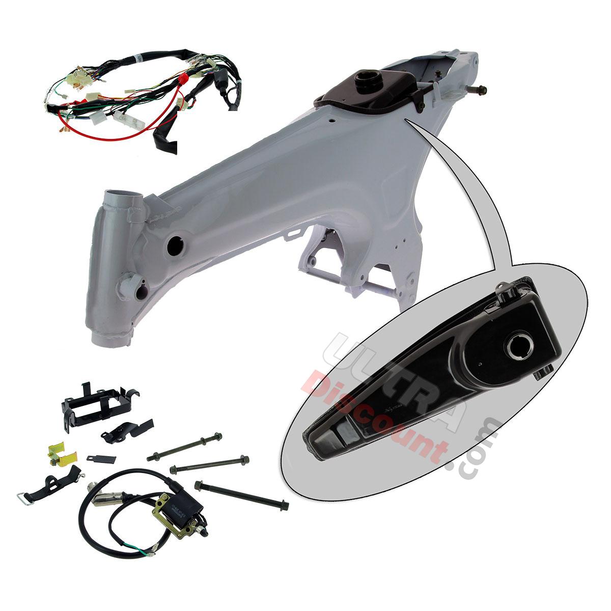Chasis para Dax Skyteam transformación 2.5l en 5.5l (Blanco), Recambios Dax Skymax