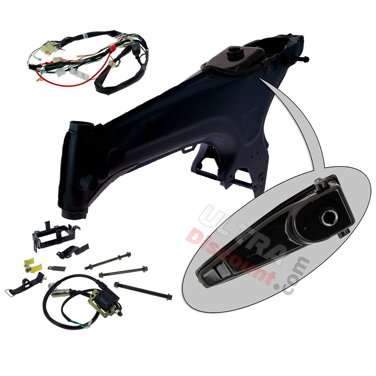 Chasis para Dax Skyteam transformación 2.5l en 5.5l (Negro), Recambios Dax Skymax