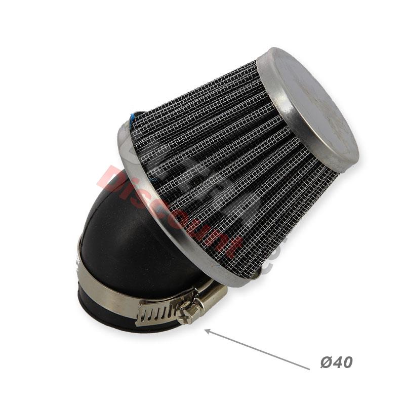 Filtro de potencia Racing en codo para quad Bashan 200cc (BS200S-3, Ø:40mm), Recambios Bashan 200cc BS200S3 Filtro de potencia Racing en codo para quad Bashan 200cc (BS200S-3, Ø:40mm), Recambios Bashan 200cc BS200S3
