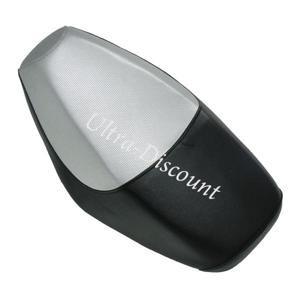 Sillín negro-gris para scooter Baotian BT49QT-9, Recambios Baotian BT49QT-9