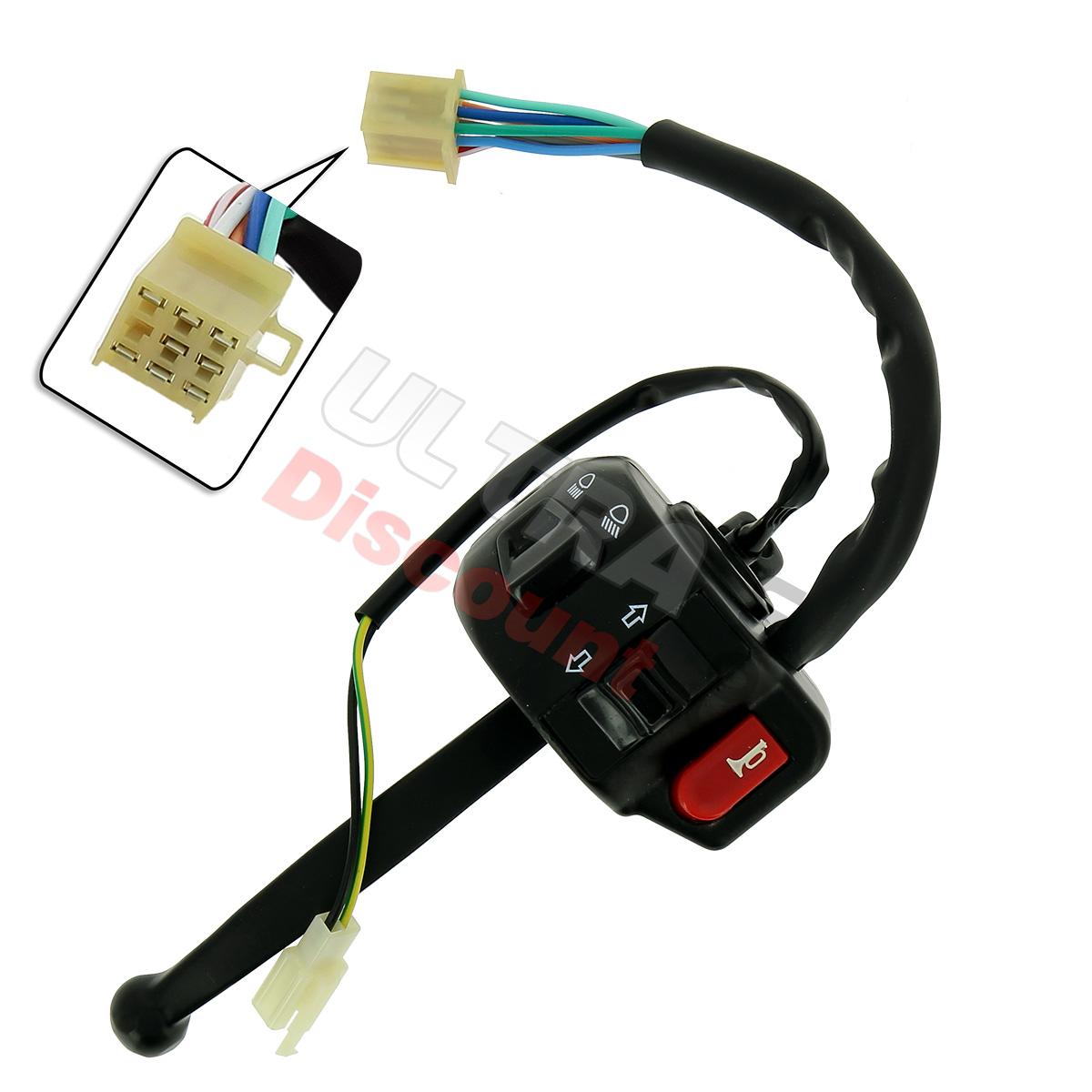 Piña izquierda para scooter Baotian BT49QT-9, Recambios Baotian BT49QT-9
