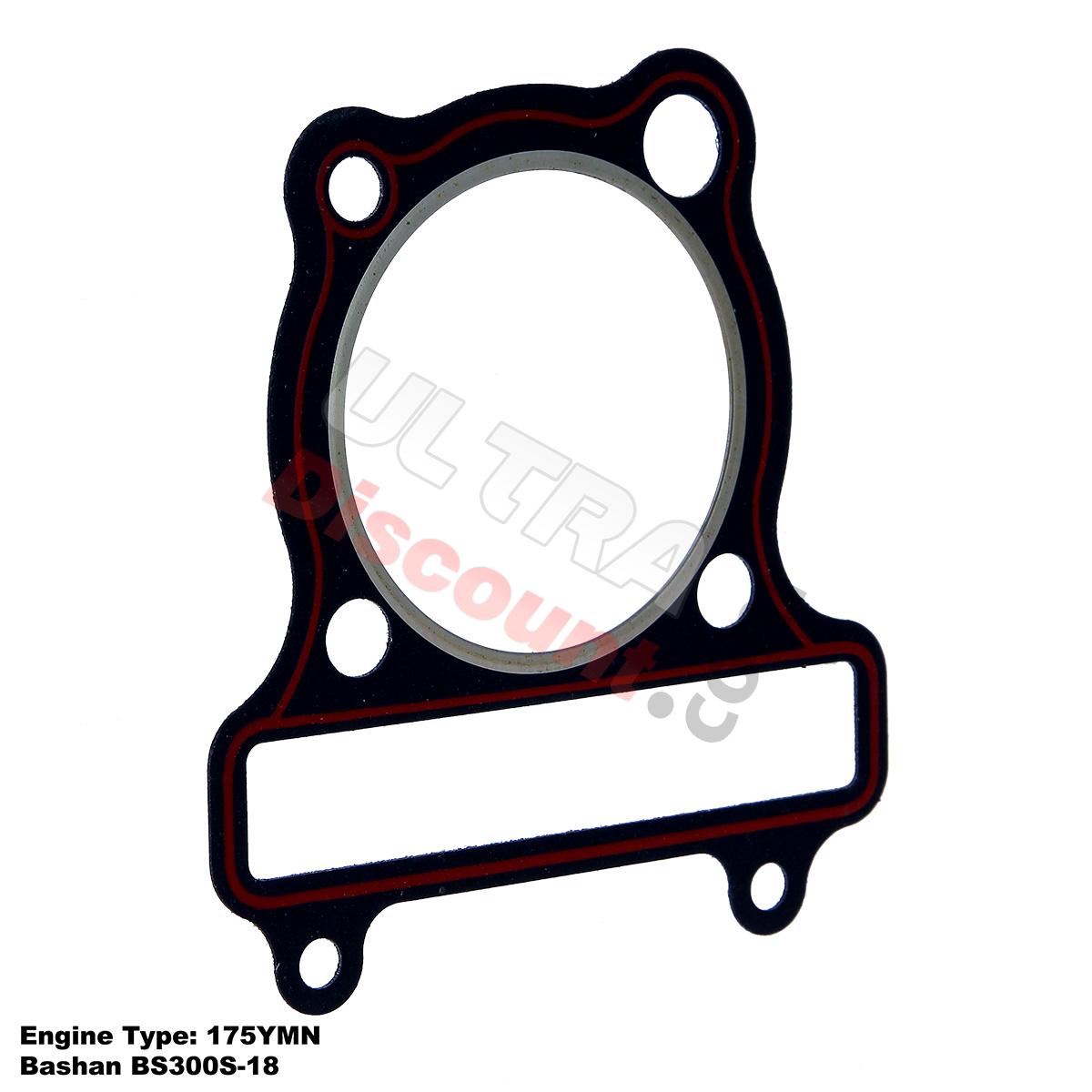 Junta de culata para motor Bashan 300cc (BS300S-18), Recambios Bashan 300cc BS300S18