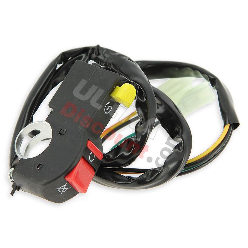 Conmutador de arranque con botón para Quad Bashan 200cc (Tipo 2), Piezas quad Bashan 200cc BS200S7